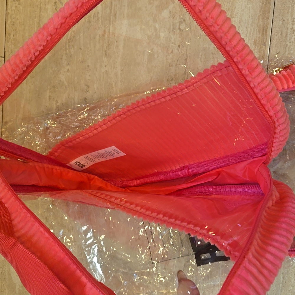 New Beach Riot Pink Ribbed Zipper Travel Duo - Picture 4 of 7